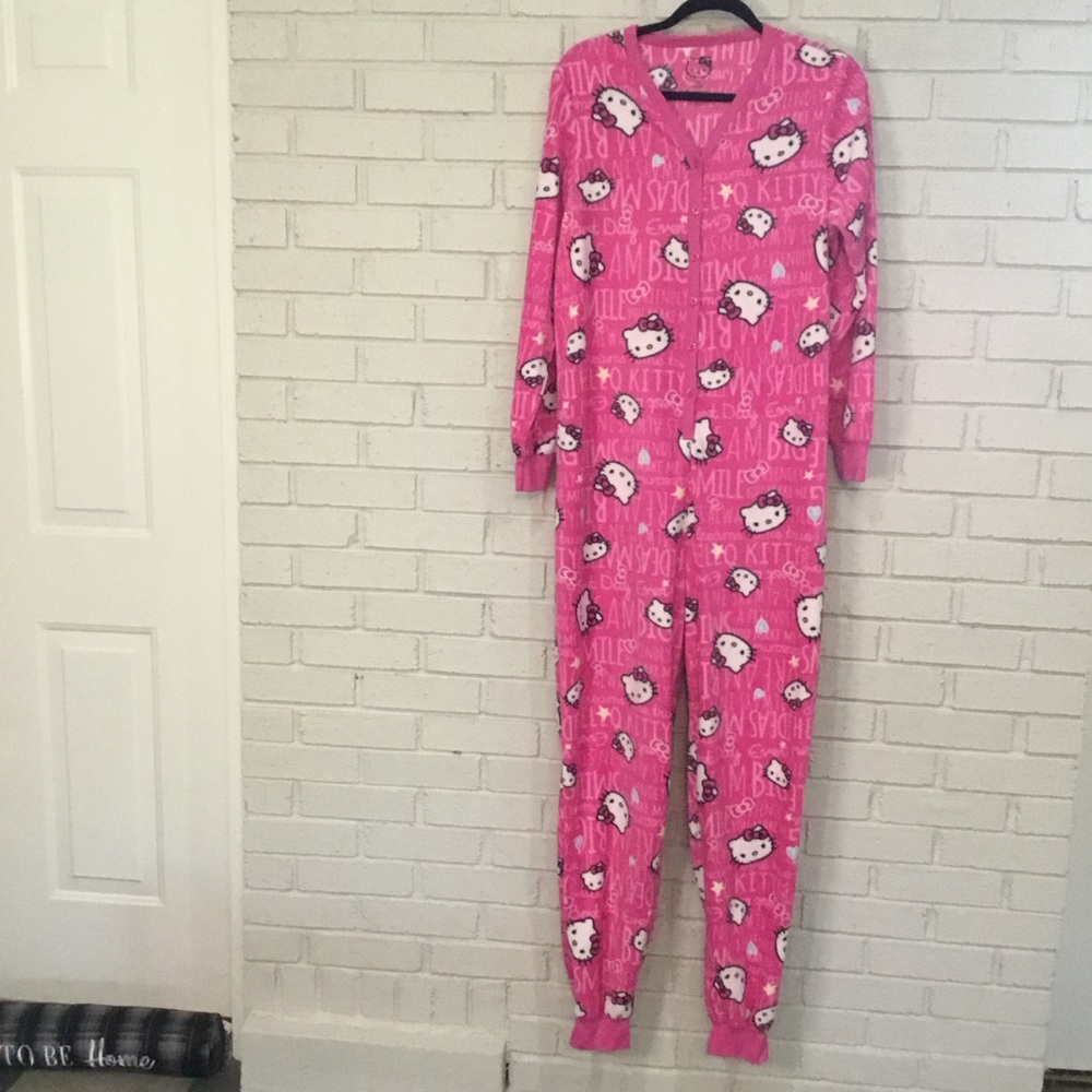 Hello Kitty Adult One Piece PJ’s Size Large